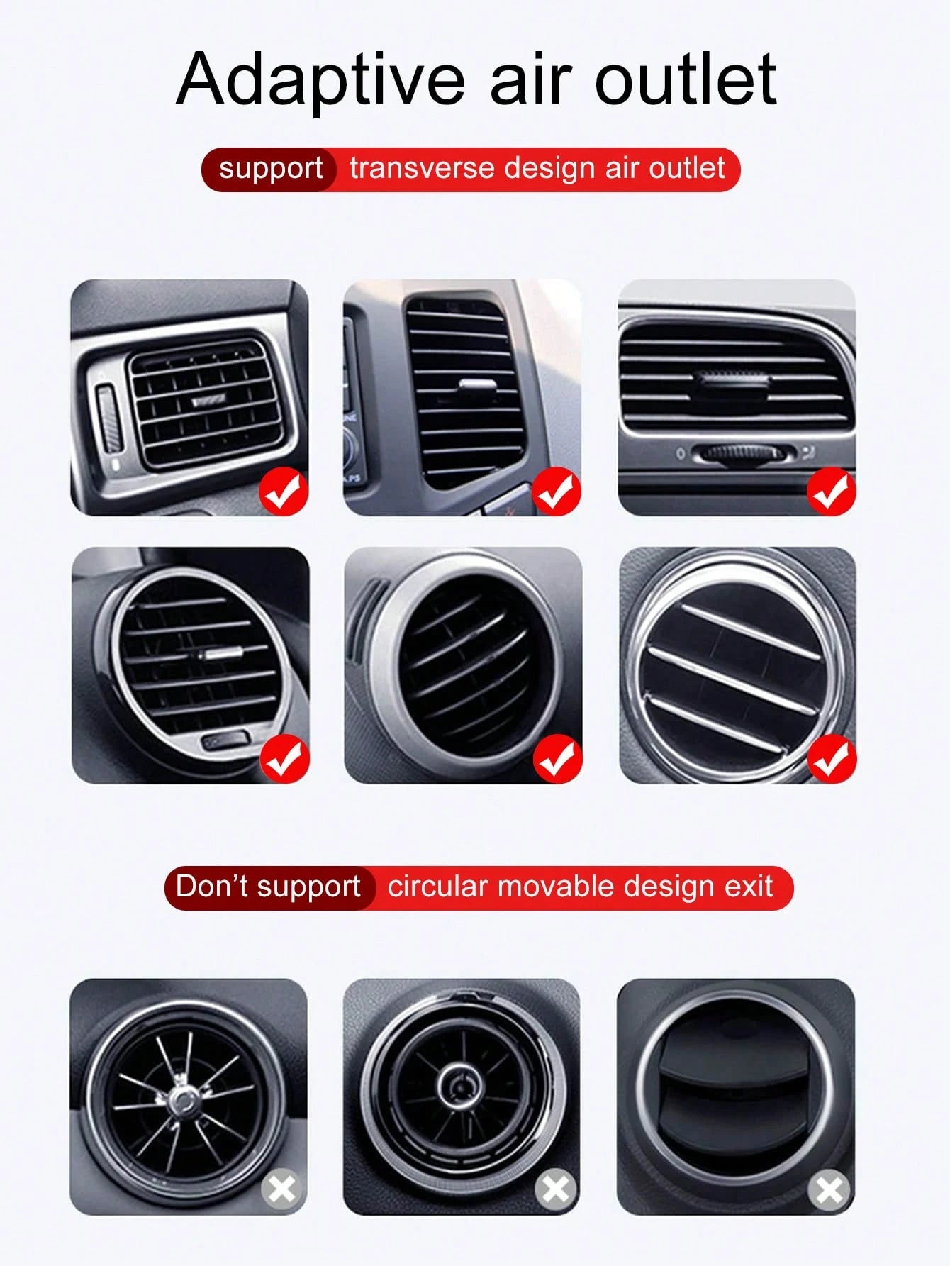 Rhinestone Gravity Car Phone Holder, Car Air Vent Phone Holder With Rhinestone Design, Clip-On Car Navigation Holder, Car Accessories, Air Vent Instrument Navigation Rhinestone Car Phone Holder, Gift
