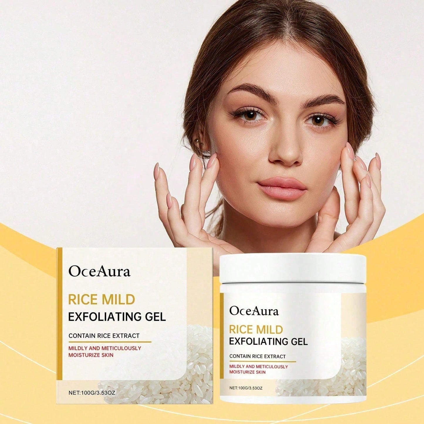 Rice Face Cleansing Gel Tender Skin Gel Face Cleansing Body Care Gentle Tender Muscles
