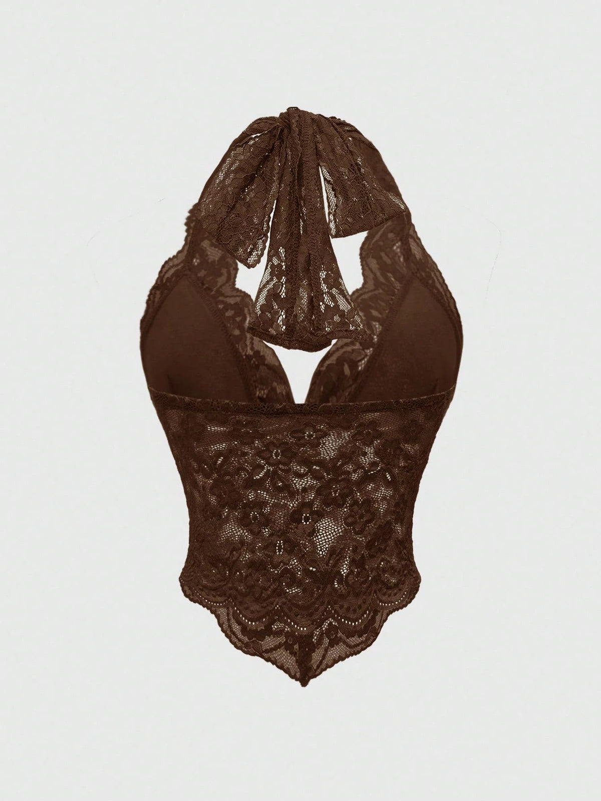 ROMWE Fairycore Spring/Summer Country Valentine's Day Women's Fashionable Sexy Lace Halter V-Neck Camisole