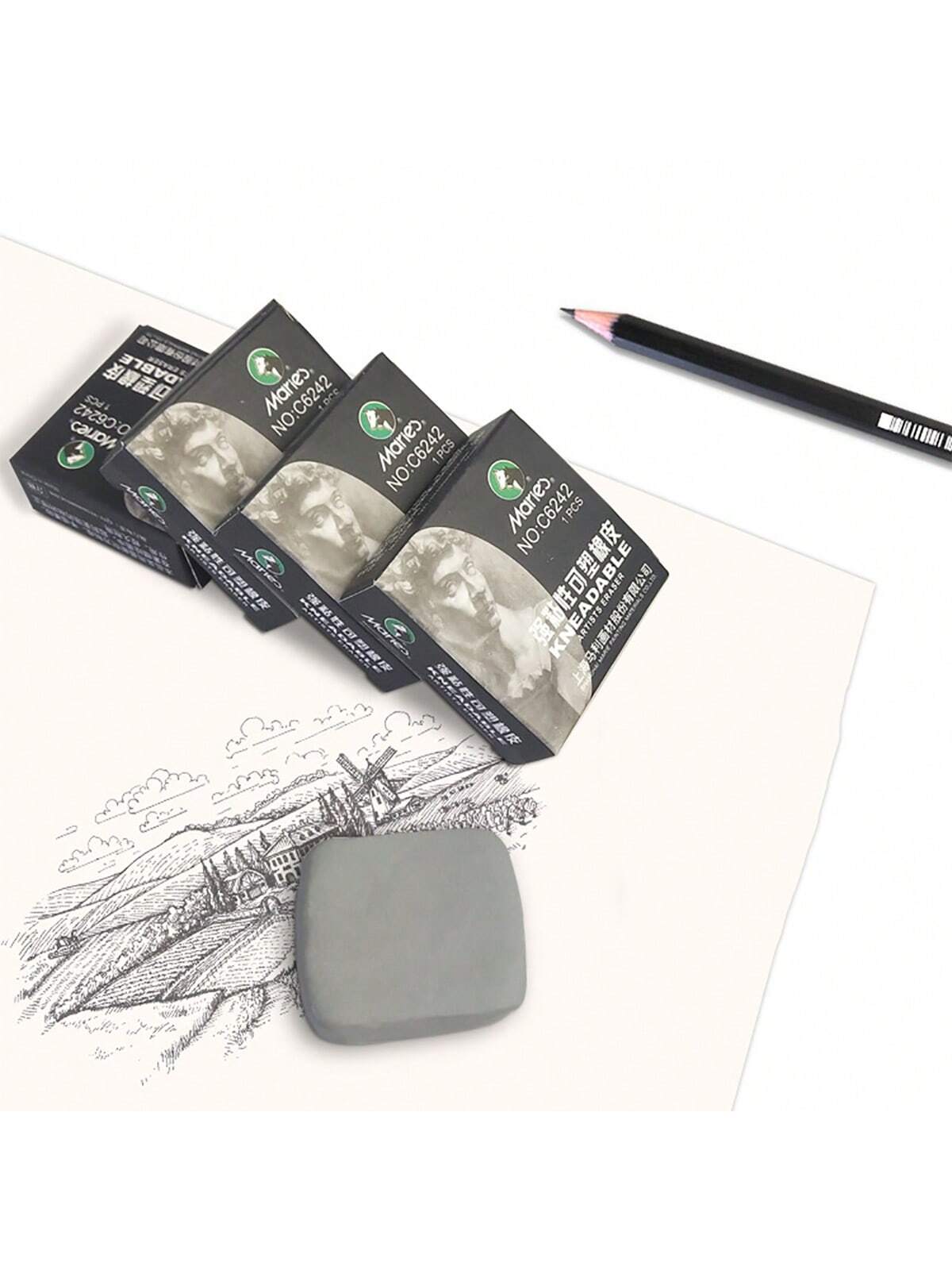 Rubber Clay Sketch Drawing Erasable Rubber Eraser Stationery, Back To School