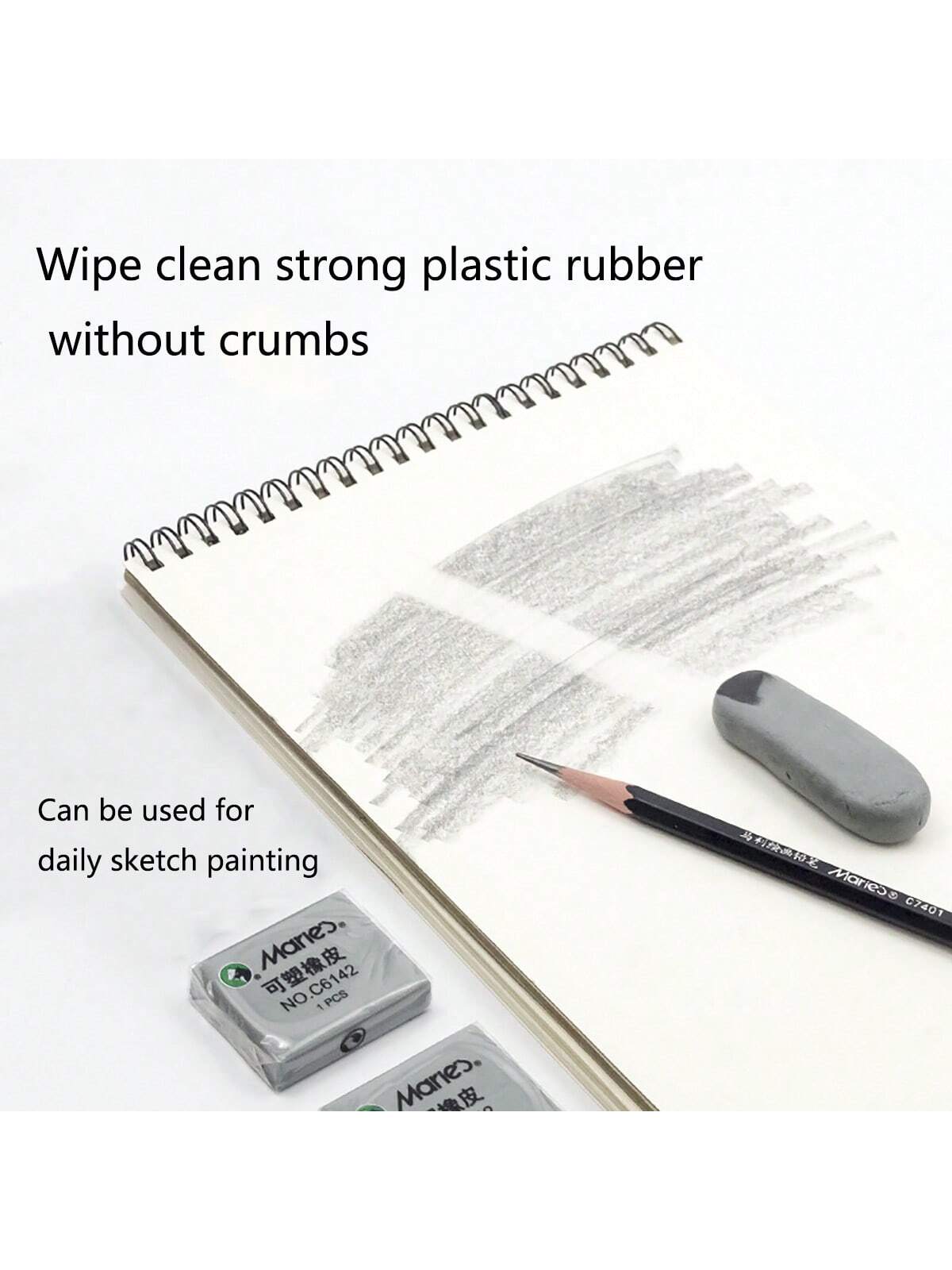 Rubber Clay Sketch Drawing Erasable Rubber Eraser Stationery, Back To School