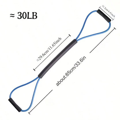 Rubber Resistance Band For 8-Figure Boxing Pull Training: Outdoor Fitness, Karate, Boxing, Indoor Fitness, Leg, Arm Training, Yoga And Pilates Training! Home Workout, Fitness Training Equipment, Fitne