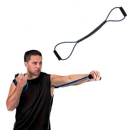 Rubber Resistance Band For 8-Figure Boxing Pull Training: Outdoor Fitness, Karate, Boxing, Indoor Fitness, Leg, Arm Training, Yoga And Pilates Training! Home Workout, Fitness Training Equipment, Fitne