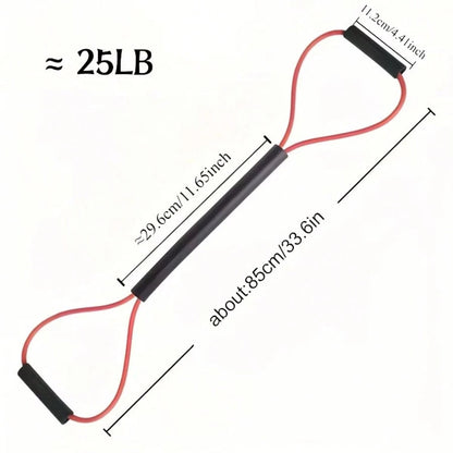 Rubber Resistance Band For 8-Figure Boxing Pull Training: Outdoor Fitness, Karate, Boxing, Indoor Fitness, Leg, Arm Training, Yoga And Pilates Training! Home Workout, Fitness Training Equipment, Fitne