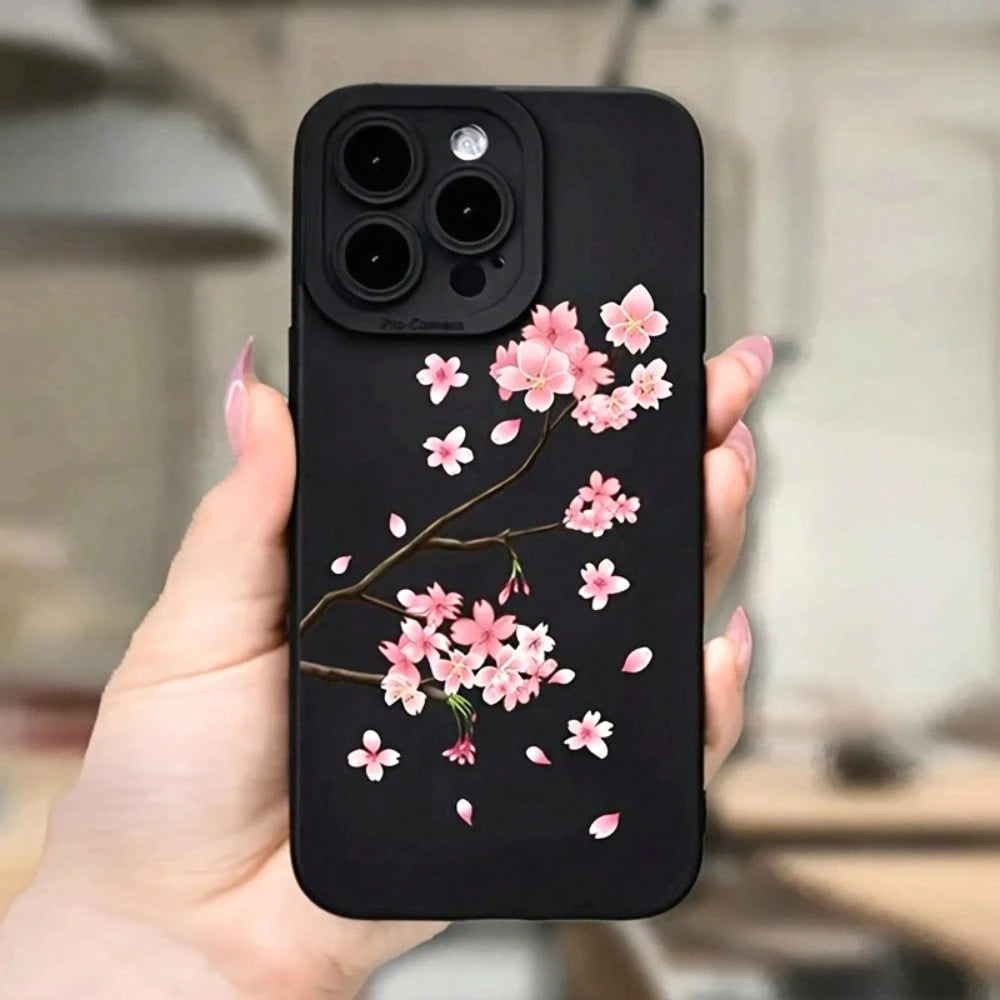 Sakura Pattern Phone Case For IPhoneYOUR-BELOVED-PHONE Christmas Gifts Christmas Gifts, New Year Gifts, Valentine's Day Gifts