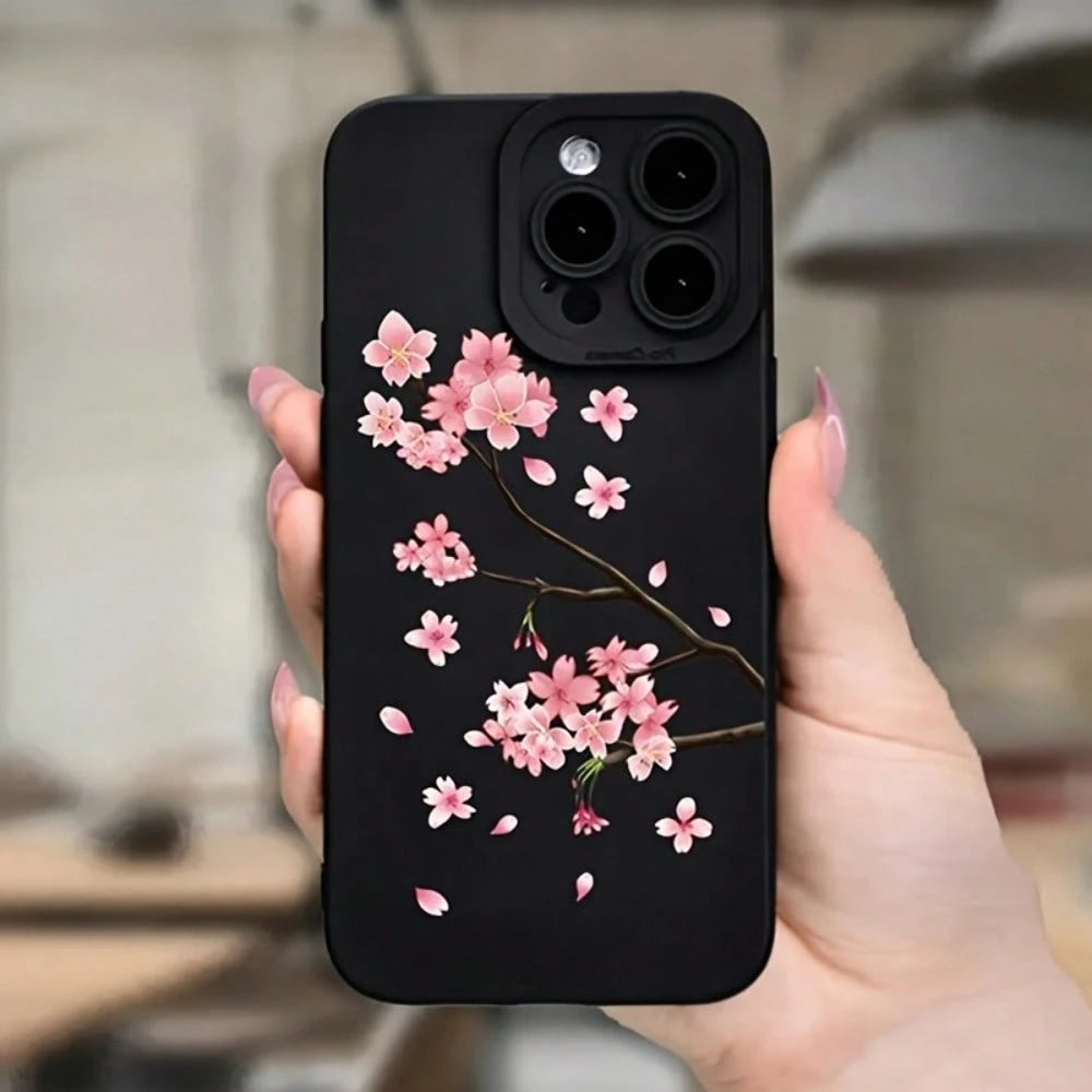 Sakura Pattern Phone Case For IPhoneYOUR-BELOVED-PHONE Christmas Gifts Christmas Gifts, New Year Gifts, Valentine's Day Gifts