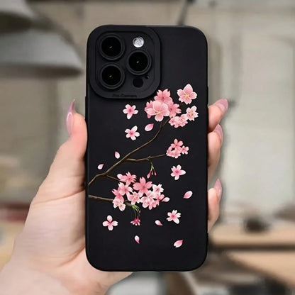 Sakura Pattern Phone Case For IPhoneYOUR-BELOVED-PHONE Christmas Gifts Christmas Gifts, New Year Gifts, Valentine's Day Gifts