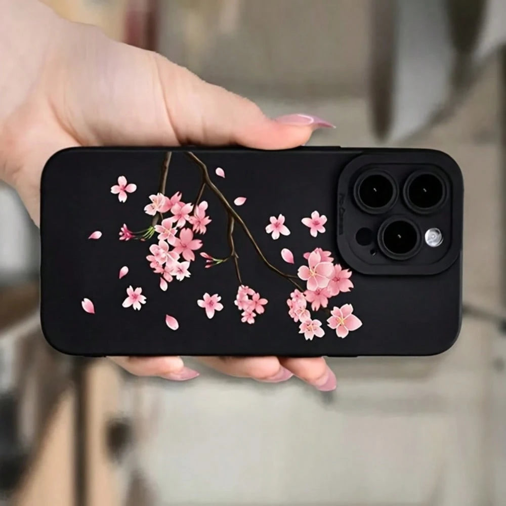 Sakura Pattern Phone Case For IPhoneYOUR-BELOVED-PHONE Christmas Gifts Christmas Gifts, New Year Gifts, Valentine's Day Gifts