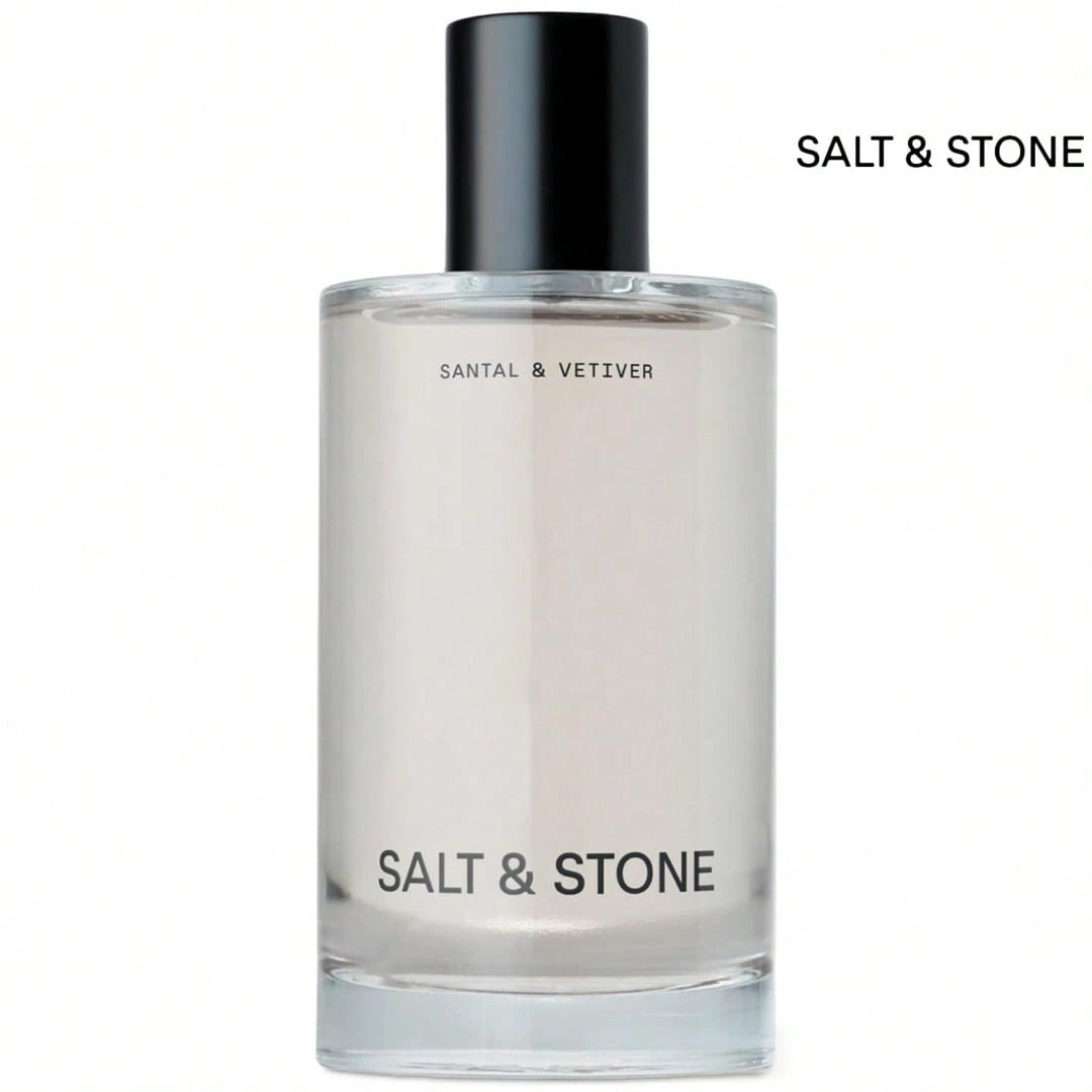 Salt & Stone Body Mist| Santal & Vetiver| Skincare Infused Hair & Body Spray For Women And Men| Hydrating Fragrance With Glycerin And Red Algae| Vegan, Cruelty Free, 3.4 Fl Oz