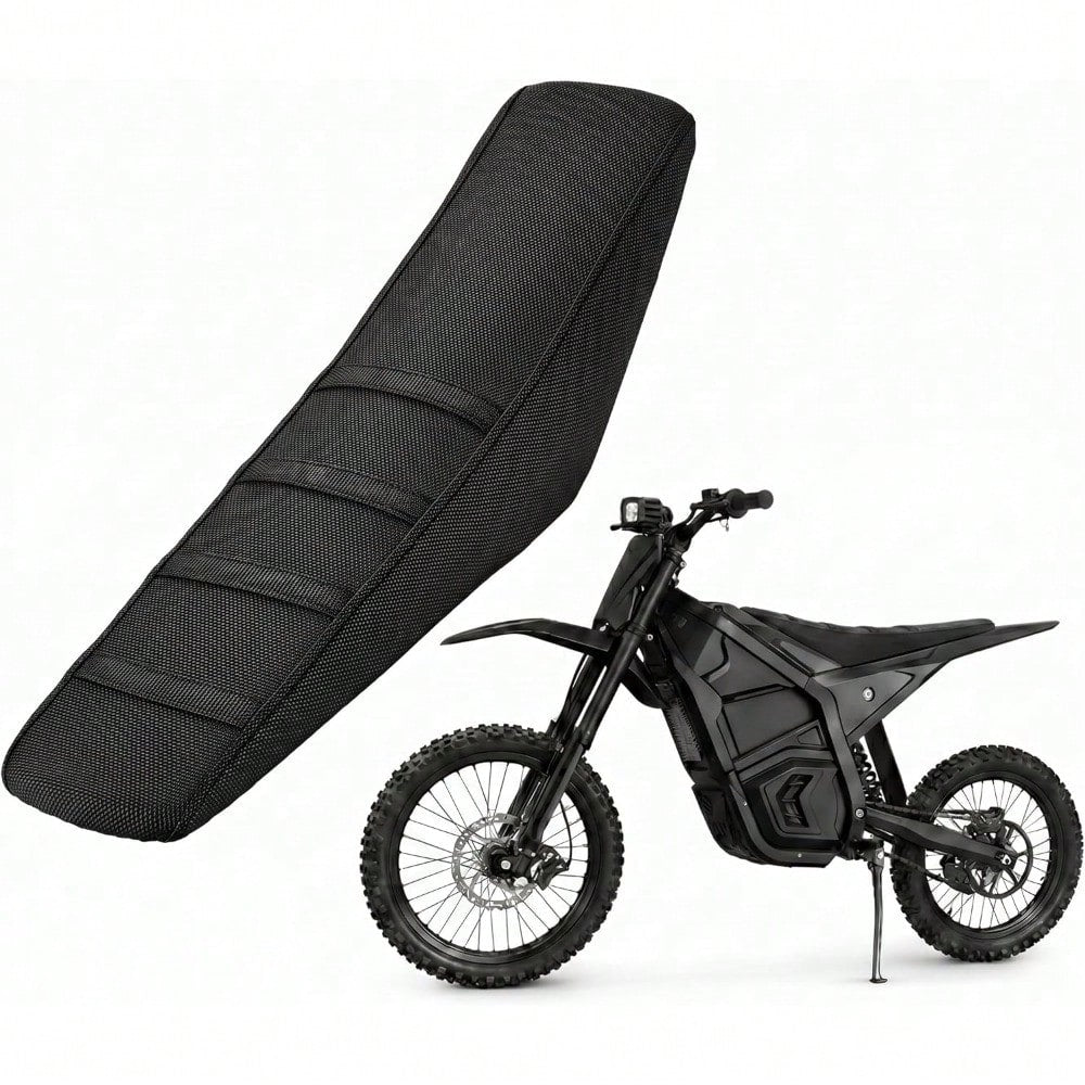 Seat Cover For Yozma IN10,Black Stripe Non-Slip Breathable Waterproof Motorcycle Cushion Cover For Electric Dirt Bike Ebike Yozma In 10