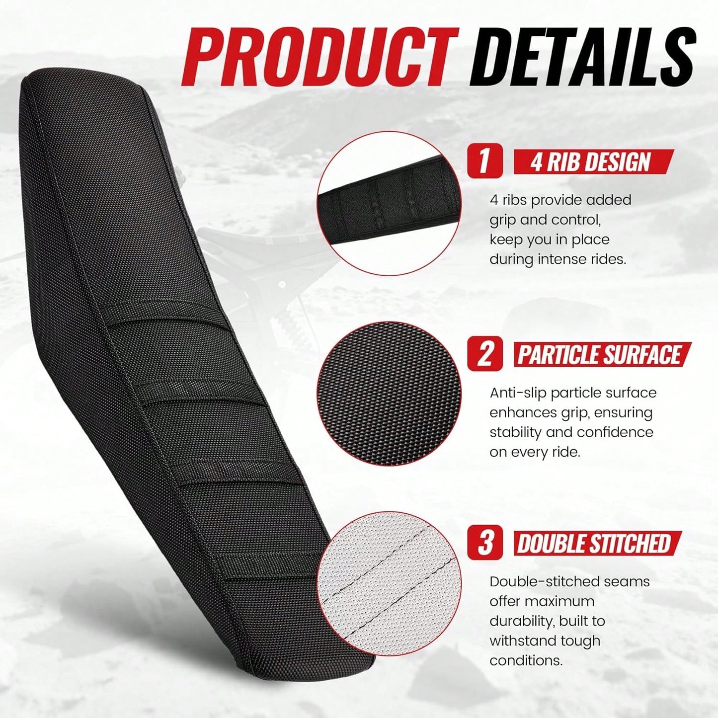 Seat Cover For Yozma IN10,Black Stripe Non-Slip Breathable Waterproof Motorcycle Cushion Cover For Electric Dirt Bike Ebike Yozma In 10