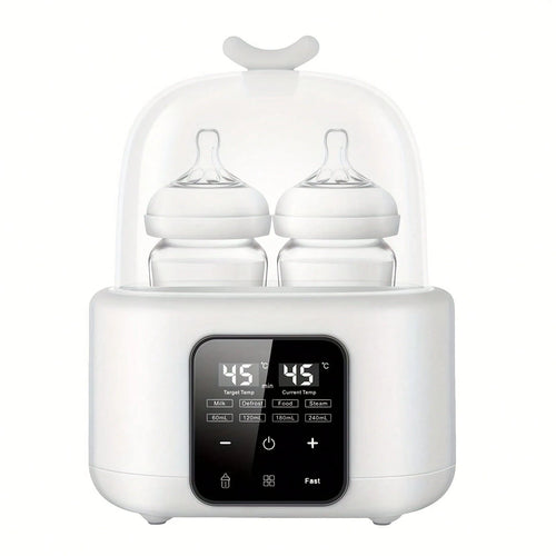 Senmeo 6-In-1 Fast Baby Bottle Warmer- Timer/Adjustable Temp/Auto-Off, Defrost/Keep Warm, Formula/Breast Milk/Baby Food, Christmas/New Year Gift, White