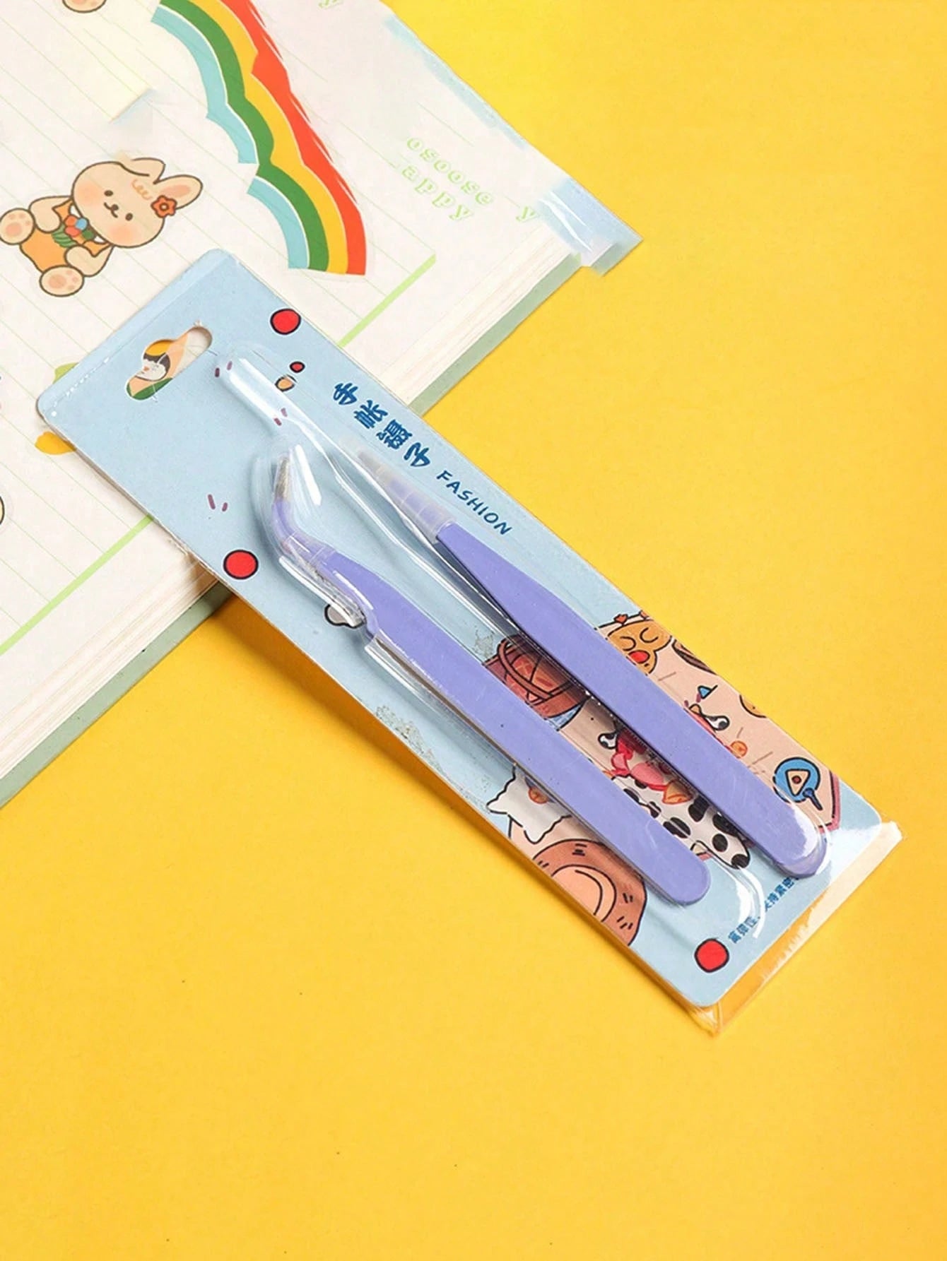 Sharkbang BOBO 2pcs Tweezers Sticker And Washi Tape Picker, Multi-Functional Stationery For DIY Scrapbooking, Photo Album, School Supplies, Back To School