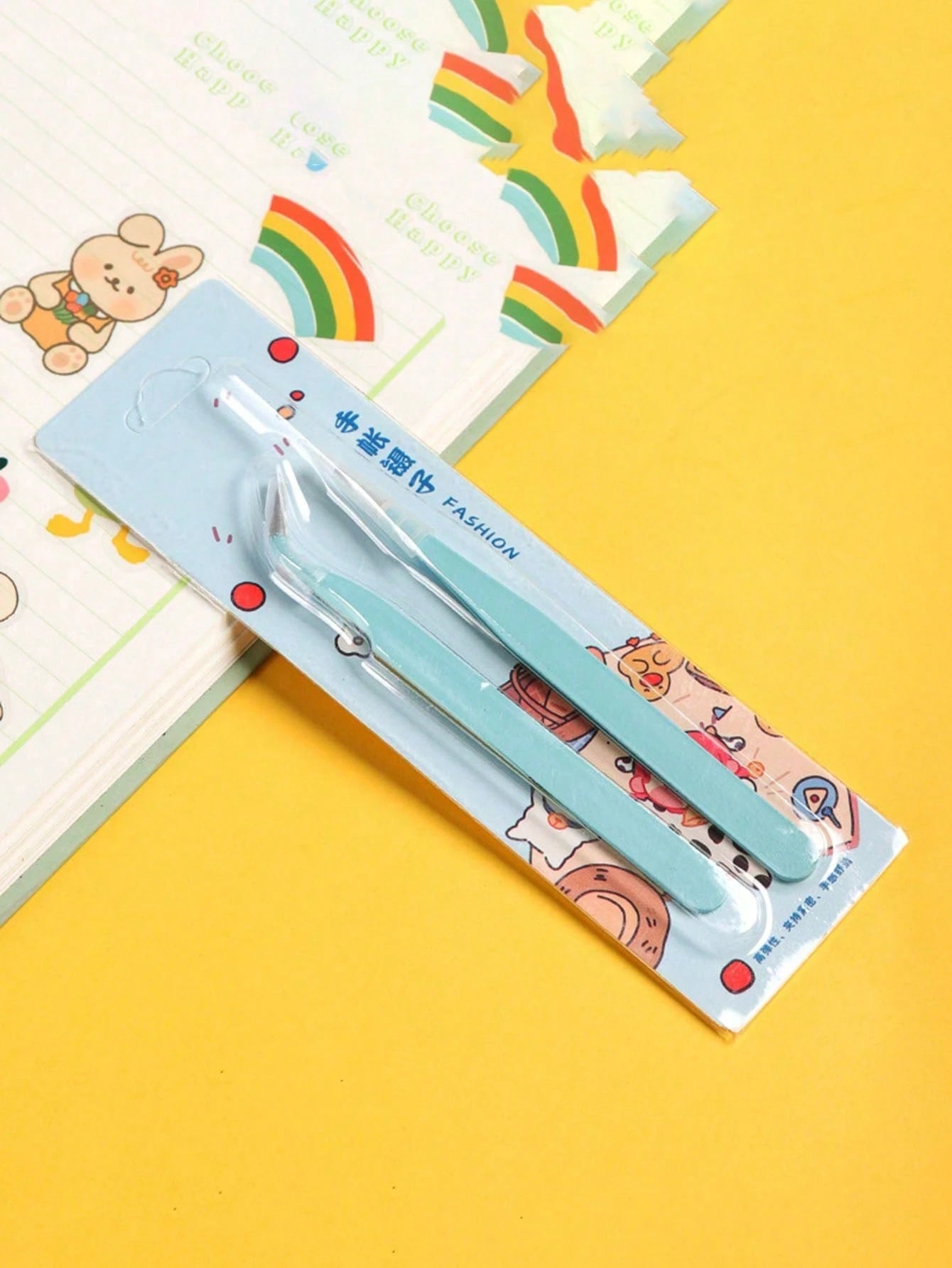Sharkbang BOBO 2pcs Tweezers Sticker And Washi Tape Picker, Multi-Functional Stationery For DIY Scrapbooking, Photo Album, School Supplies, Back To School