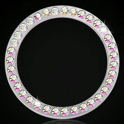 Shiny Crystal Rhinestone Engine Start Ring Sticker, Decorative Button Cover/Sticker, Key Ignition Knob Shiny Ring, Glossy Car Interior Accessory