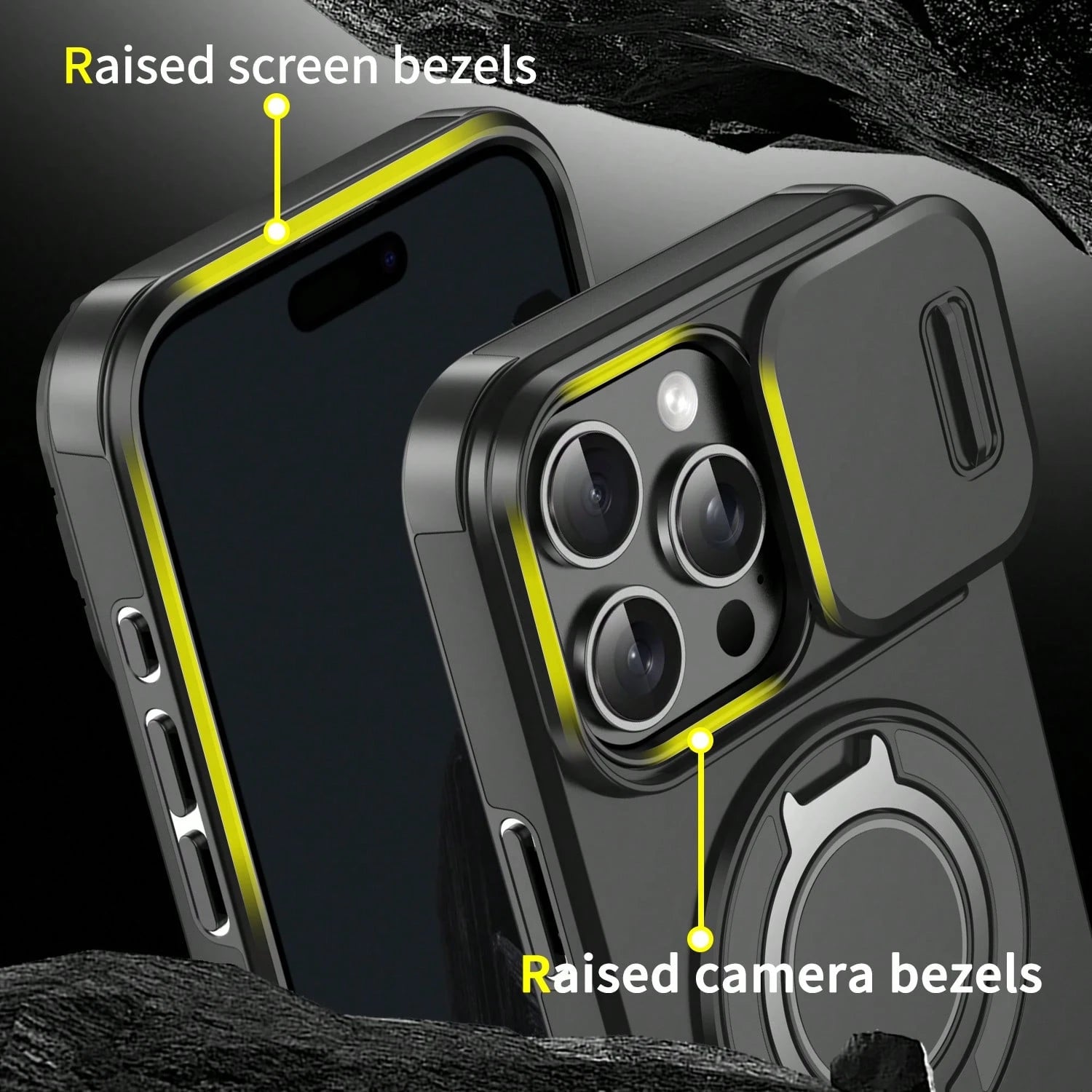 Shockproof Armored Sliding Cover Phone Case Compatible With IPhone 17 Pro Max 16E 16 15 14 13 12 11 Pro Max, Also Compatible With IPhone 16 Pro Max 16 Pro 16 Plus 17 Pro 17 Air 13 Pro Max, And Galaxy