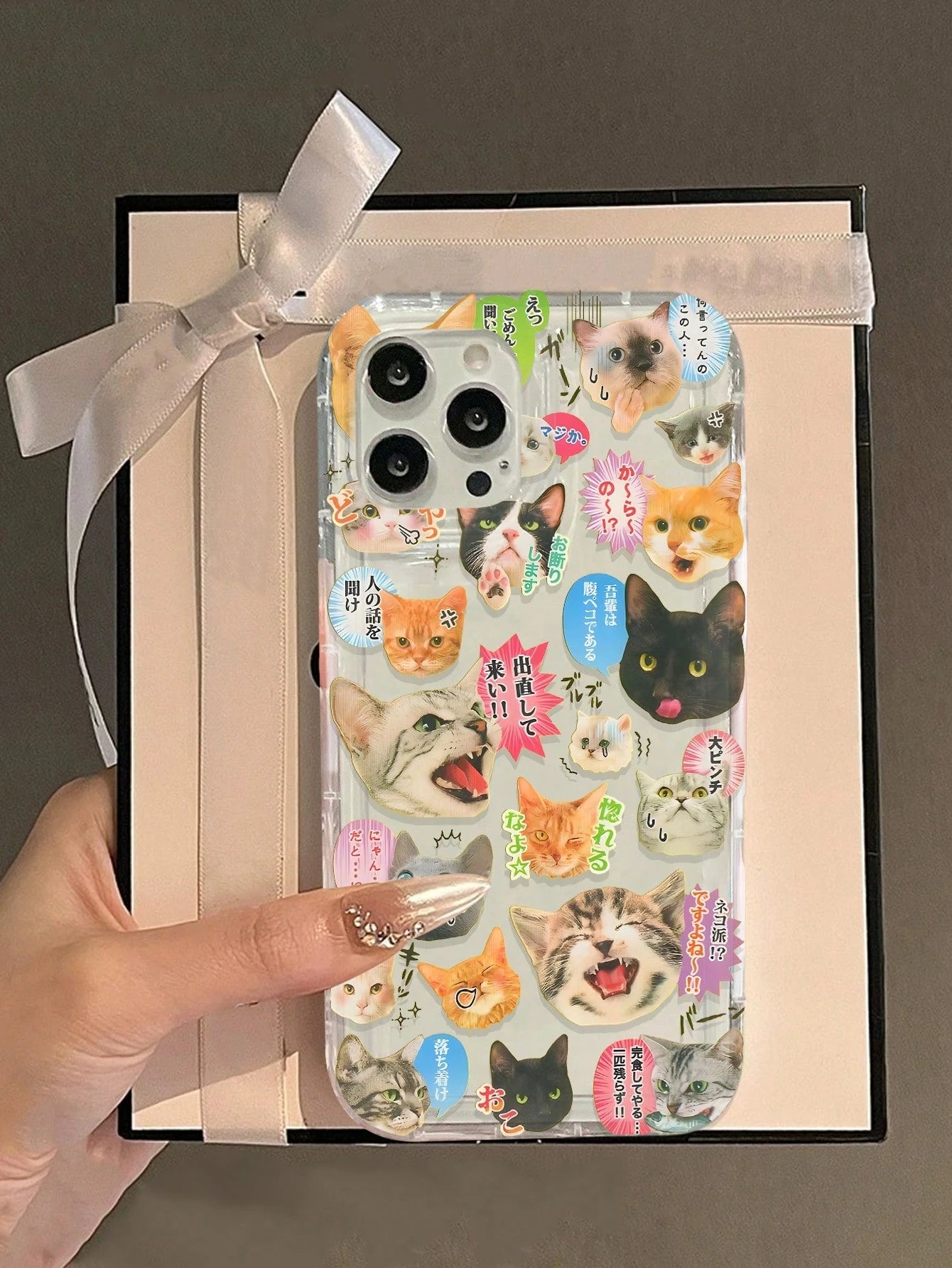 Shockproof Cat Alliance Print Transparent Phone Case Compatible With IPhone 16/11/12/13/14/15/15Pro/15Plus/15ProMax/7Plus/8Plus/X/XsMax/Xr/11Pro/12Pro/13Pro/14Pro/12Mini/13Mini/11ProMax/12ProMax/13Pro
