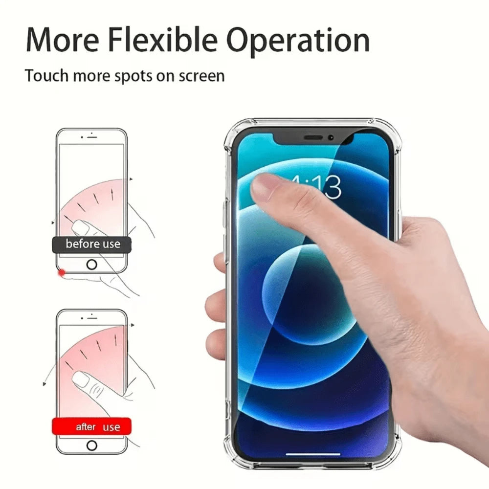 Shockproof Solid Color Long Strip Phone Case Back Sticker Stand, Retractable Wrist Strap Phone Holder, Self-Adhesive Extendable Desktop Stand Mother's Day Gift
