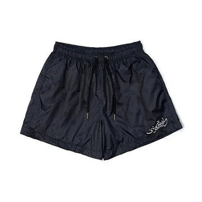 Shorts Sufgang Arabic Script Navy Blue - Four Street