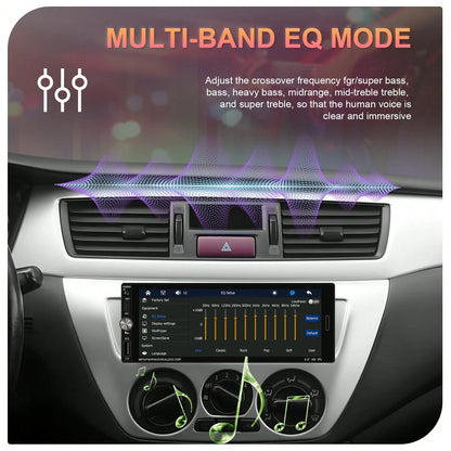 Single Din Car Stereo With Wireless CarPlay Android Auto, 6.9" Car Radio With Touchscreen, 1 Din MP5 Multimedia Player With Mirror Link, Bluetooth, FM, USB, Type-C, EQ, SWC, Backup Camera