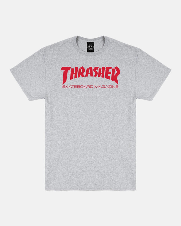 SKATE MAG - TSHIRT - GREY / RED - Four Street