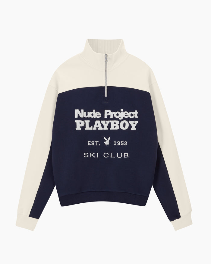 Ski Club Quarter-Zip Navy