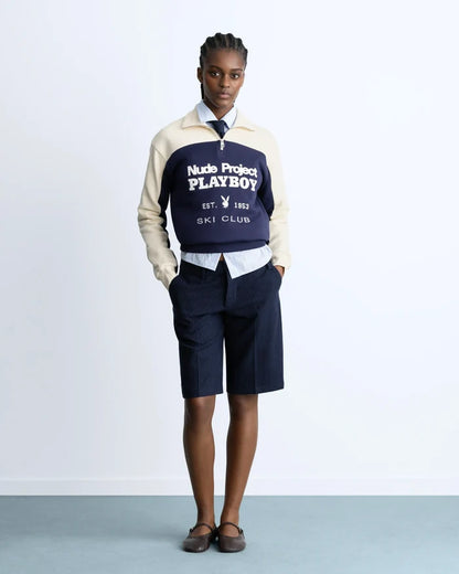 Ski Club Quarter-Zip Navy
