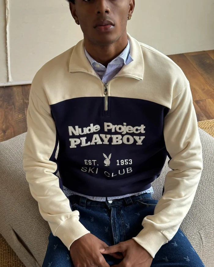 Ski Club Quarter-Zip Navy