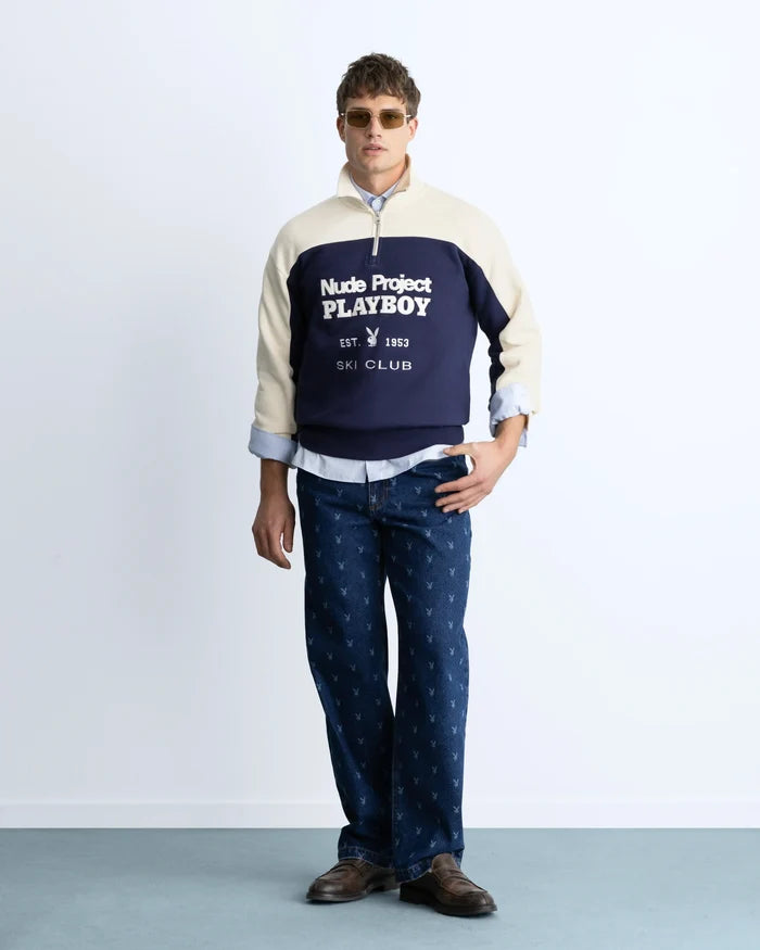 Ski Club Quarter-Zip Navy