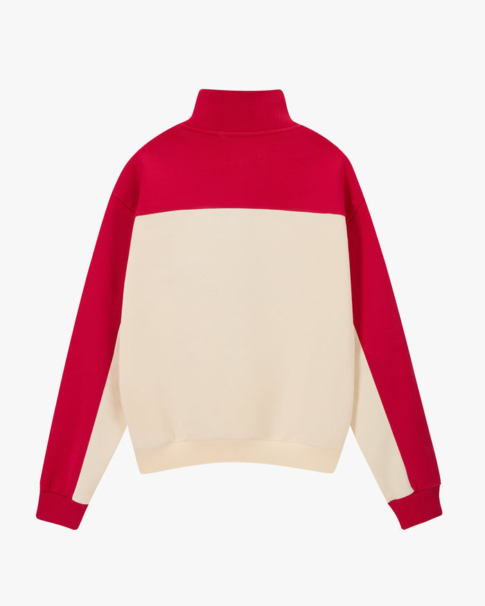 Ski Club Quarter-Zip Red
