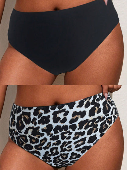 Slaydiva 2025 Plus Size Women Ruched Sexy Bikini Bottom Summer Thong Bikini