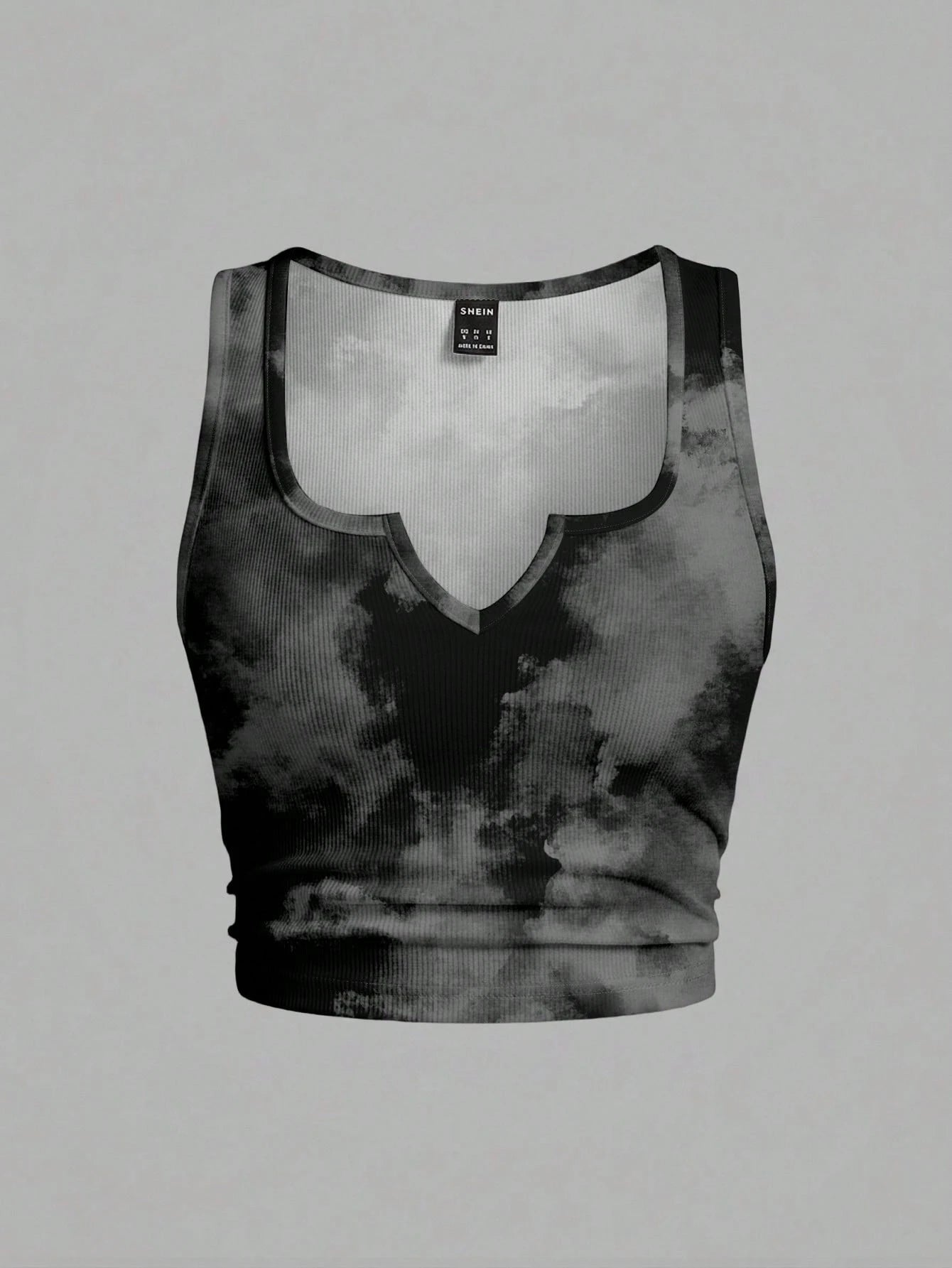Slaydiva Plus Size Black Print Camisole Tank Top, Casual Streetwear Minimalist Style Suitable For Summer Club Night