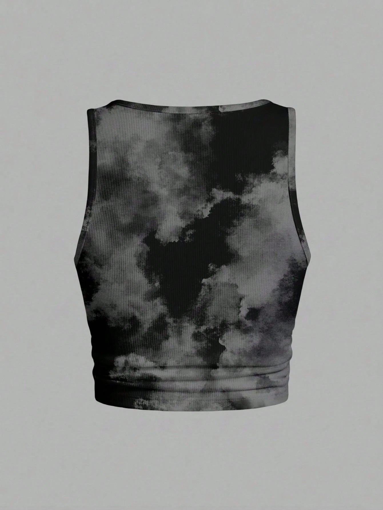 Slaydiva Plus Size Black Print Camisole Tank Top, Casual Streetwear Minimalist Style Suitable For Summer Club Night