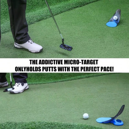 Sloped Folding Golf Putter Trainer| Portable Indoor/Outdoor Practice Hole Cup, Silent Battery-Free Design, Reusable Training Aid, Multiple Colors Available