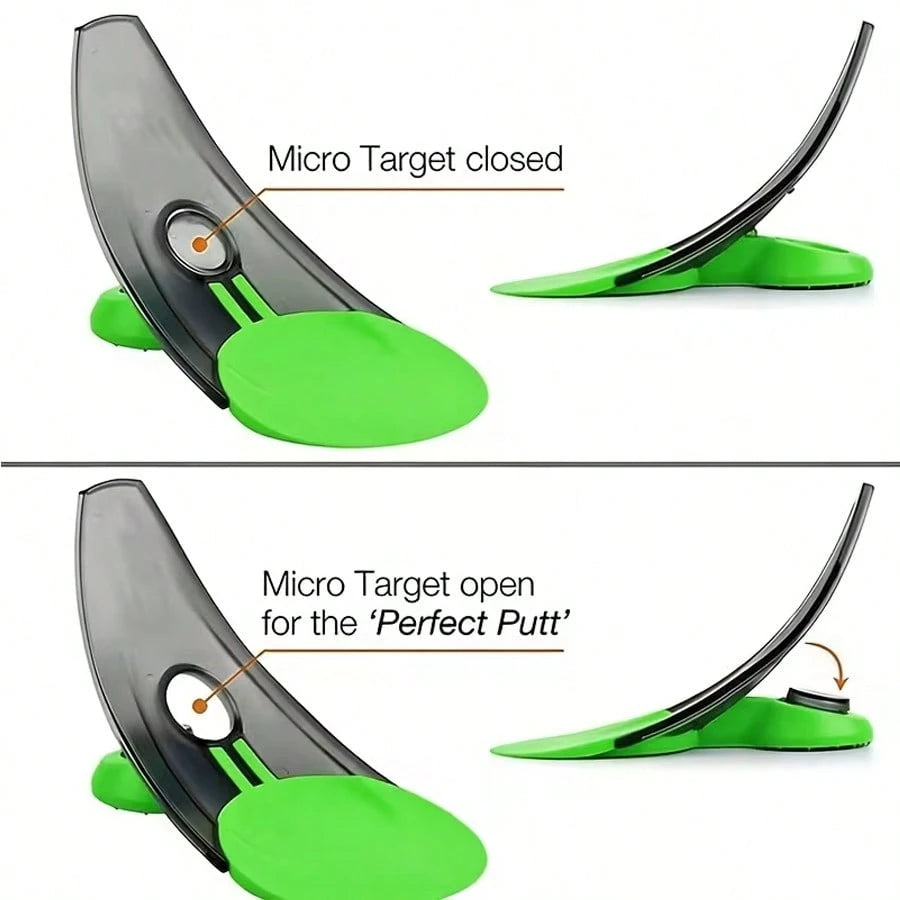 Sloped Folding Golf Putter Trainer| Portable Indoor/Outdoor Practice Hole Cup, Silent Battery-Free Design, Reusable Training Aid, Multiple Colors Available