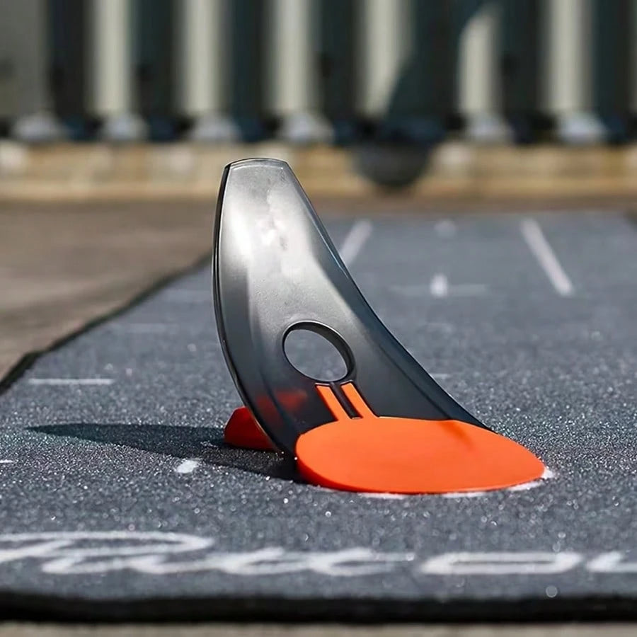 Sloped Folding Golf Putter Trainer| Portable Indoor/Outdoor Practice Hole Cup, Silent Battery-Free Design, Reusable Training Aid, Multiple Colors Available