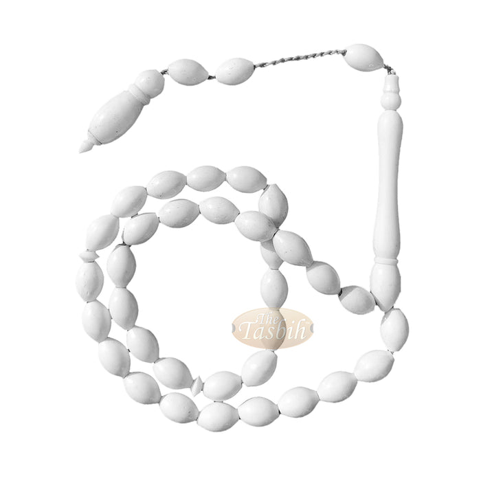 Small Camel Bone 6x8 mm Elongated Oval 33 Beads Tasbih
