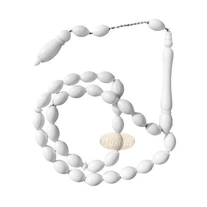Small Camel Bone 6x8 mm Elongated Oval 33 Beads Tasbih