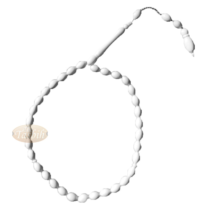 Small Camel Bone 6x8 mm Elongated Oval 33 Beads Tasbih