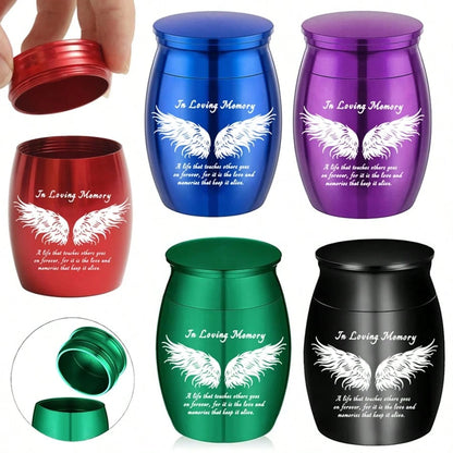 Small Urns For Human Pet Ashes Keepsake, 1.57 Inch Mini Urn For Human Ashes, Memorial Keepsake For Men Women, Cremation Urns For Female Male- In Loving Memory
