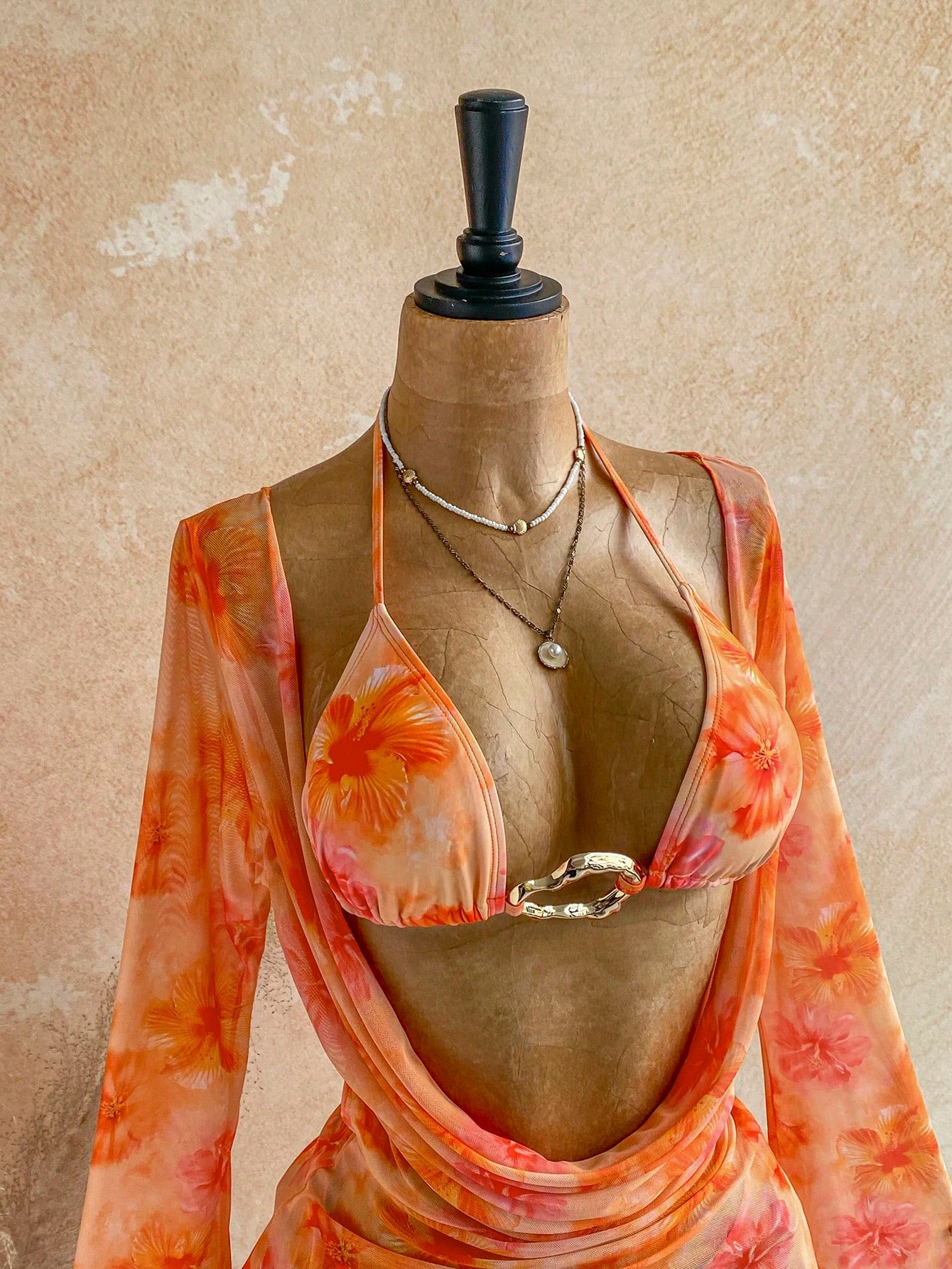 Soleia Women's Vacation Beach Floral Print Swimsuit Set Bathing Suit For Women
