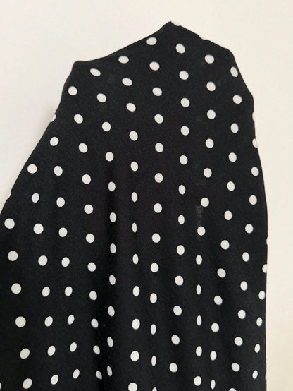 Solflare Plus Size Women's Polka Dot Casual Versatile Daily Wear T-Shirt