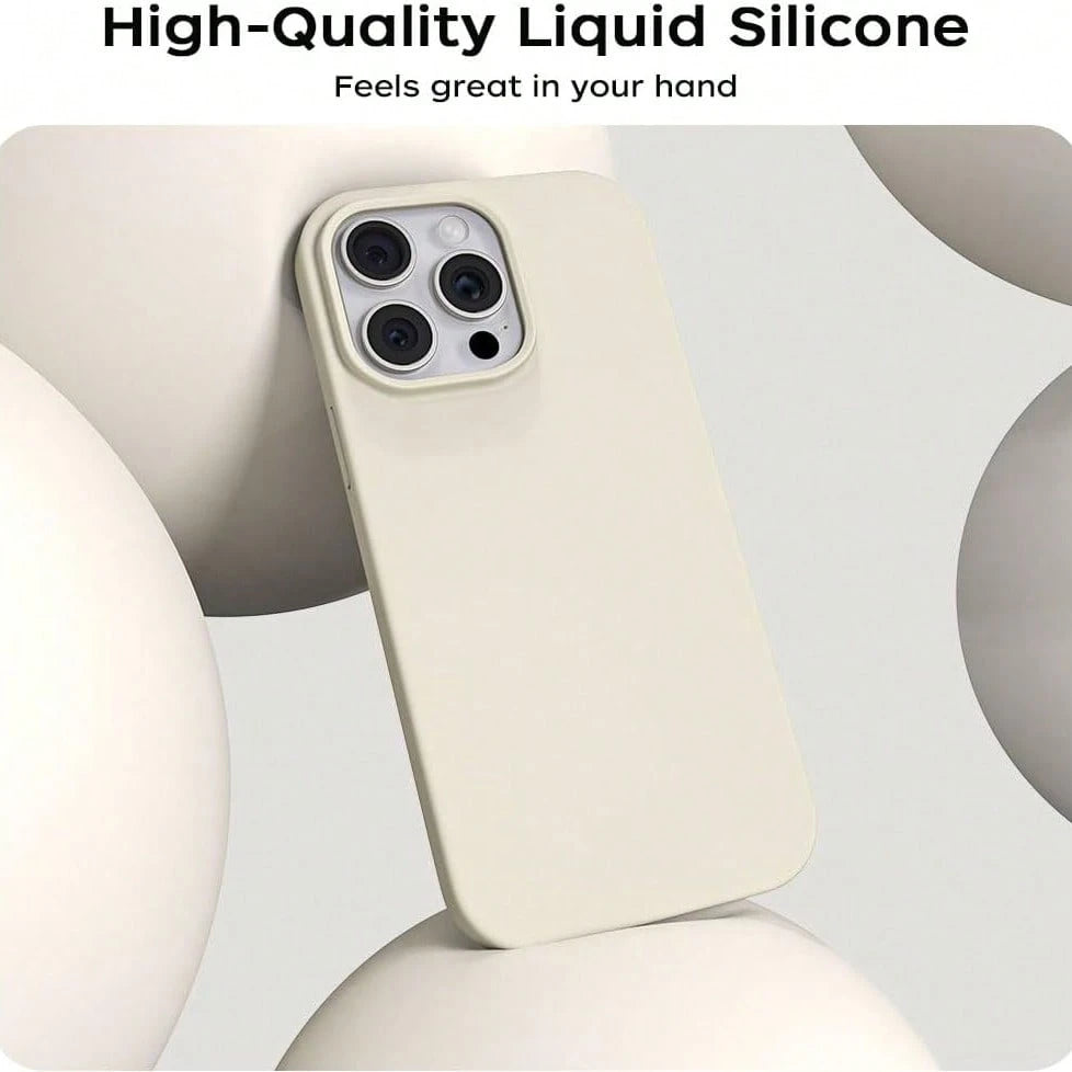 Solid Color Material Blue Silicone TPU Shockproof Anti-Yellowing Soft-Touch Pure Blue Hybrid Liquid Silicone Phone Case Compatible With IPhone Spring Easter Gift