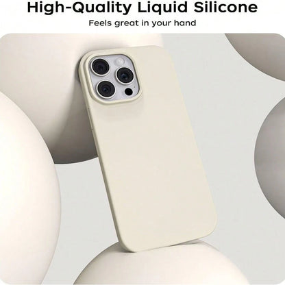 Solid Color Material Blue Silicone TPU Shockproof Anti-Yellowing Soft-Touch Pure Blue Hybrid Liquid Silicone Phone Case Compatible With IPhone Spring Easter Gift