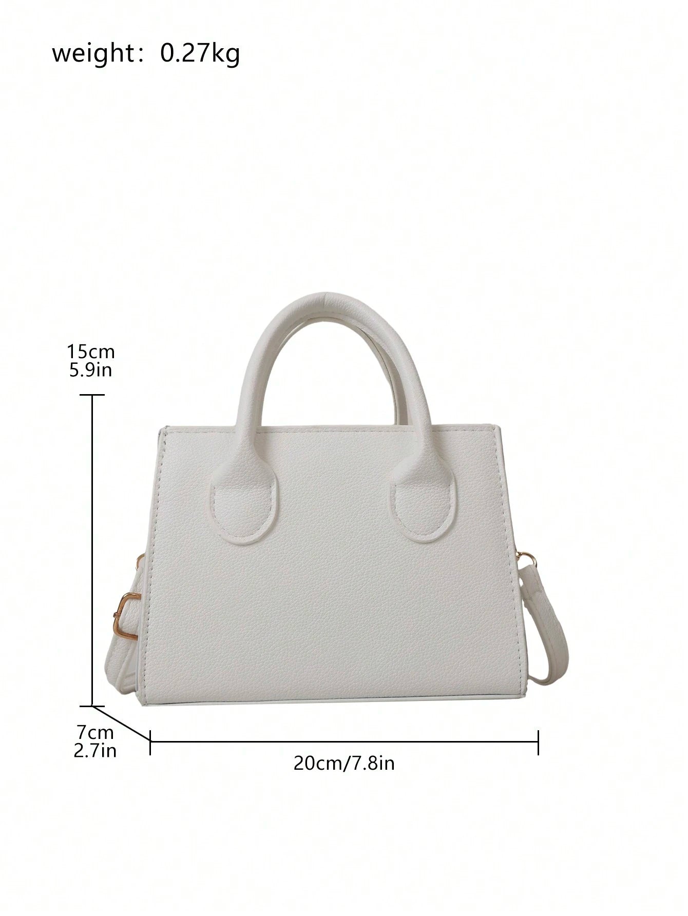 Solid Color Pu Leather Handbag Simple Leisure Small Square Bag Commuter Mini Shoulder Bag Fashionable Crossbody Bag For Going Out