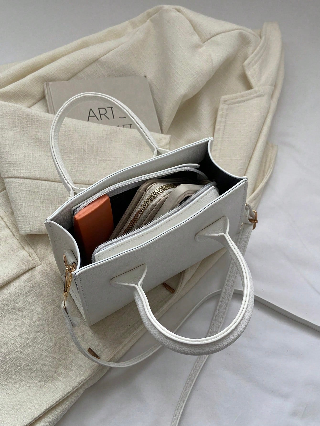 Solid Color Pu Leather Handbag Simple Leisure Small Square Bag Commuter Mini Shoulder Bag Fashionable Crossbody Bag For Going Out