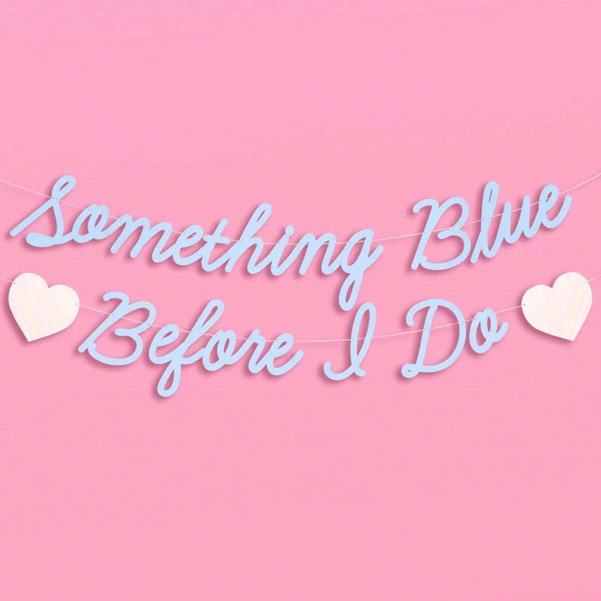Something Blue Before I Do Banner- Matte Blue| 5.5 Ft.| Bachelorette Decorations, Engagement Party Sign, Proposal Background, Bach Heart Supplies
