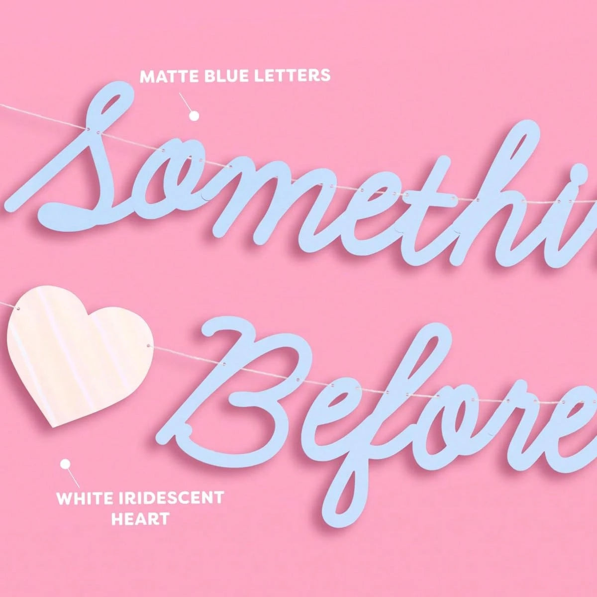 Something Blue Before I Do Banner- Matte Blue| 5.5 Ft.| Bachelorette Decorations, Engagement Party Sign, Proposal Background, Bach Heart Supplies