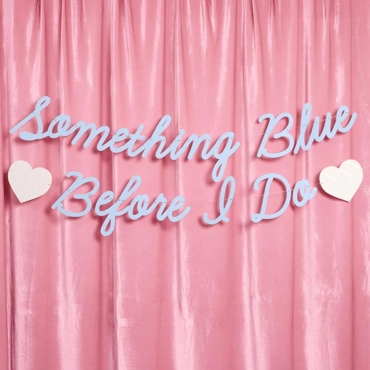 Something Blue Before I Do Banner- Matte Blue| 5.5 Ft.| Bachelorette Decorations, Engagement Party Sign, Proposal Background, Bach Heart Supplies