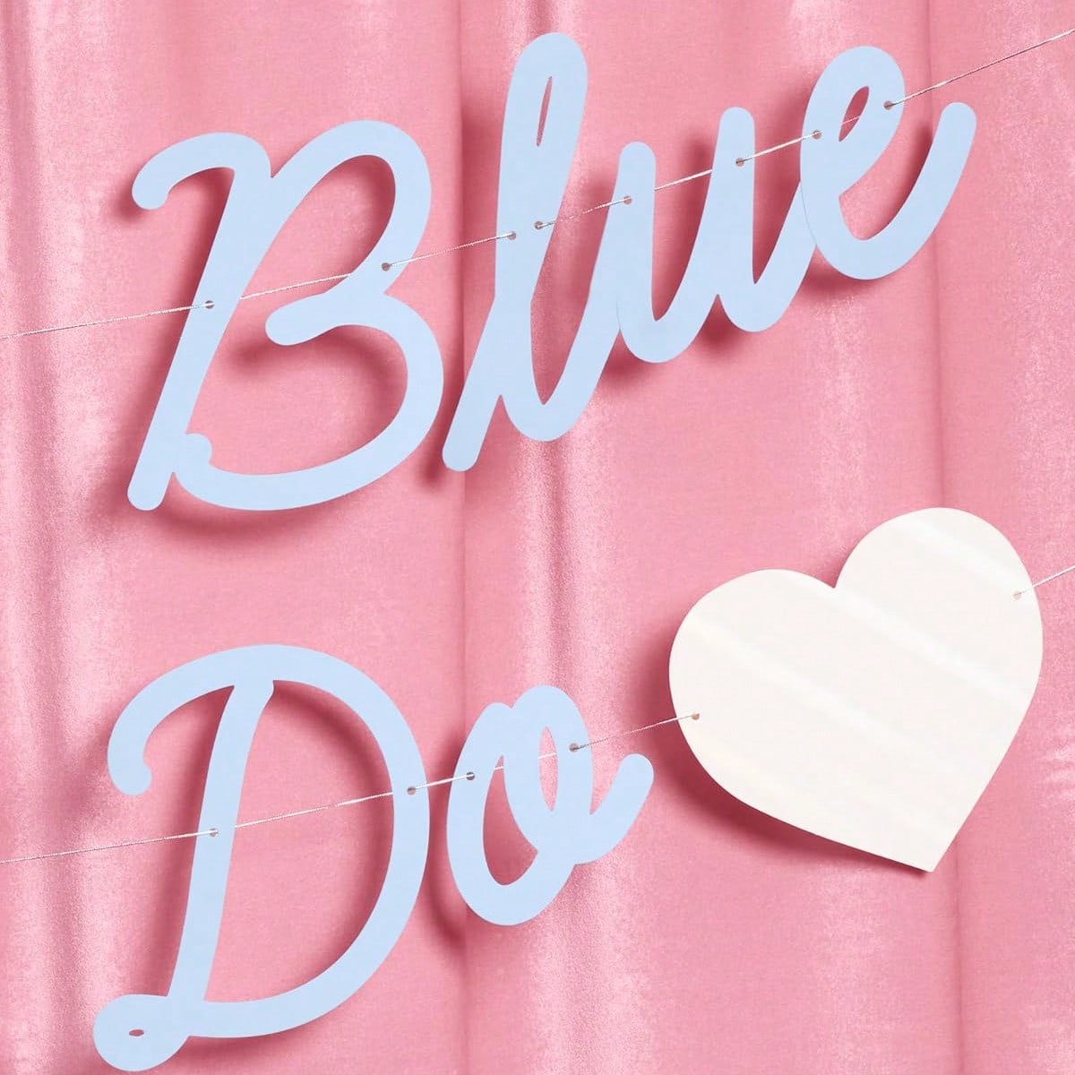 Something Blue Before I Do Banner- Matte Blue| 5.5 Ft.| Bachelorette Decorations, Engagement Party Sign, Proposal Background, Bach Heart Supplies